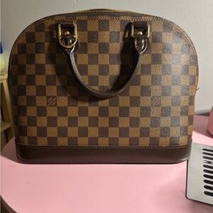 Louis Vuitton Brown Checkered Tote